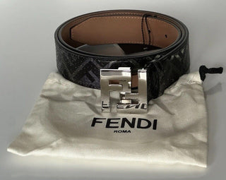 NWT $1100 Ремень Fendi FF Colubrid из кожи змеи 115/46 7C0404 Италия 