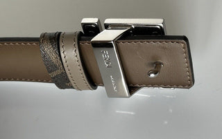 NIB $630 Двусторонний ремень Fendi FF из телячьей кожи Tartufo/черно-коричневый 105/42 7C0468 