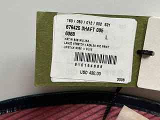 NWT $430 Женская розовая бархатная вельветовая панама Gucci Gucci L (58 см) 679425 Италия 