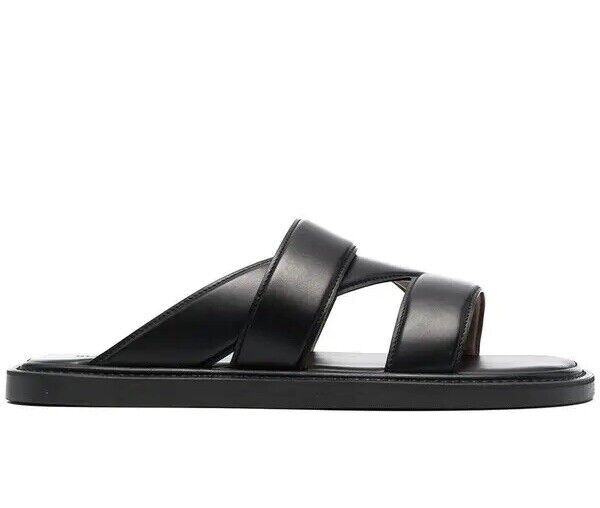 NIB $760 Bottega Veneta Calf Leather Men's Sandals Shoes Black 9 US (42)  651420