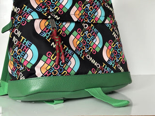 NWT $1890 Черный холщовый рюкзак Gucci &amp; The North Face, сделано в Италии 650288 1164 