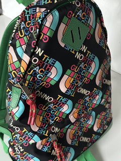 NWT $1890 Черный холщовый рюкзак Gucci &amp; The North Face, сделано в Италии 650288 1164 