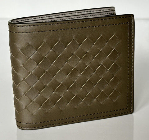 Neu mit Etikett: 490 $ Bottega Veneta Intrecciato Leder Senf Bifold Wallet 113993 Italien
