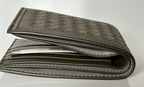 Neu mit Etikett: 490 $ Bottega Veneta Intrecciato Leder Senf Bifold Wallet 113993 Italien