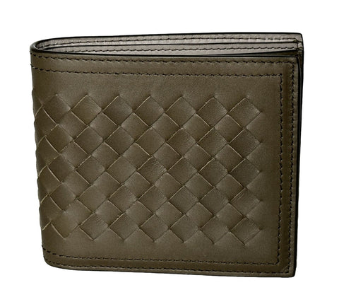 Neu mit Etikett: 490 $ Bottega Veneta Intrecciato Leder Senf Bifold Wallet 113993 Italien