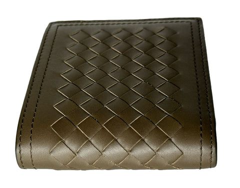 Neu mit Etikett: 490 $ Bottega Veneta Intrecciato Leder Senf Bifold Wallet 113993 Italien