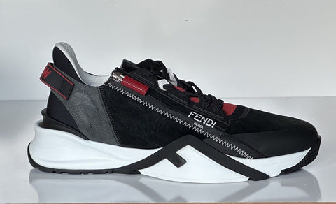 NIB $930 Fendi Flow Men's Leather/Fabric Sneakers Black 13 US (46 Eu) 7E1392 IT