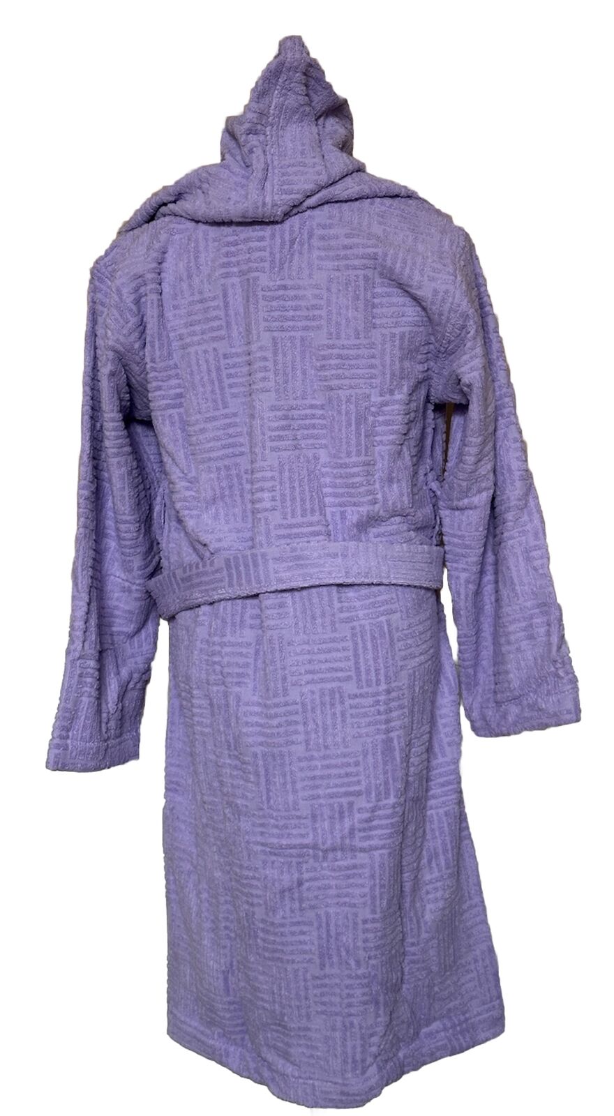 NWT $700 Bottega Veneta Men's Cotton Terry Bath Robe Dark Purple Small 723607 IT