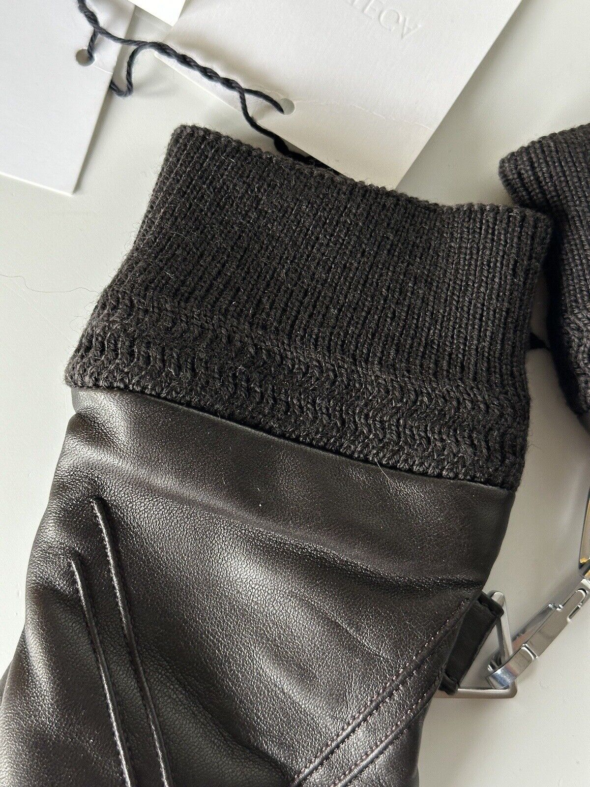 NWT $650 Bottega Veneta Women's Leather Gloves Brown Size 8  (L) Italy 690300
