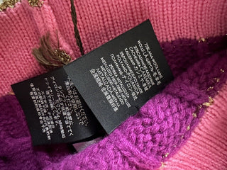 NWT Gucci Knit Wool/Cashmere Magenta/Pink Beanie Hat Medium (57 cm) Italy 544546