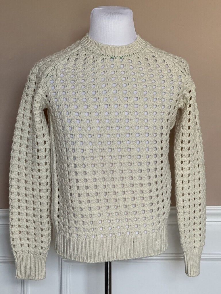 NWT $1350 Женский шерстяной свитер открытой вязки Bottega Veneta XS Италия 670133