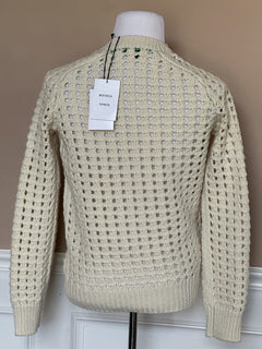 NWT $1350 Женский шерстяной свитер открытой вязки Bottega Veneta XS Италия 670133