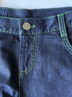 NWT $1200 Bottega Veneta Mid Rise Topstitch Straight Leg Indigo Jeans 6 US (42)