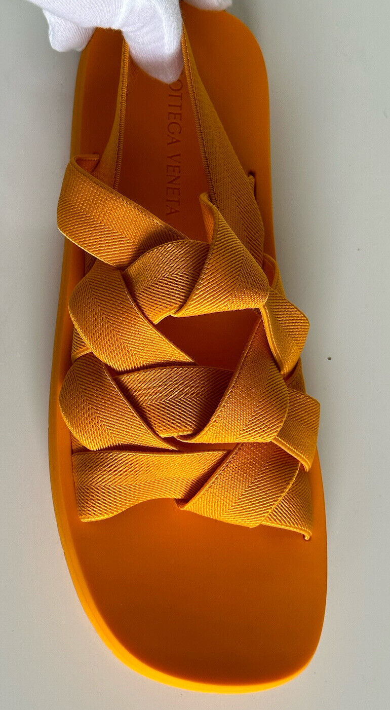 NIB $790 Bottega Veneta Intrecciato Starfish Tangerine Sandals 11 US (44) 651402