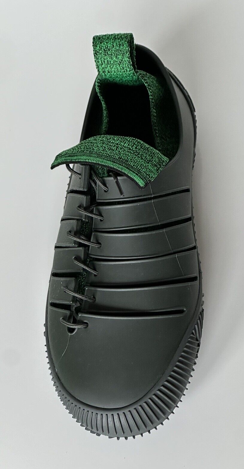 NIB $750 Bottega Veneta Tech Knit Rubber Green Climber Sneakers 9 US 658725 IT