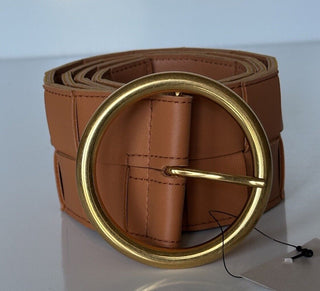 NWT $850 Bottega Veneta Intrecciato Nappa Leather Clay Belt 34/85 IT 577933