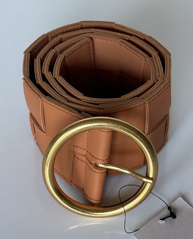 NWT $850 Bottega Veneta Intrecciato Nappa Leather Clay Belt 36/90 IT 577933