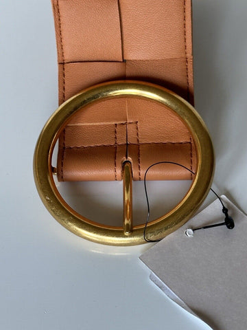 NWT $850 Bottega Veneta Intrecciato Nappa Leather Clay Belt 36/90 IT 577933