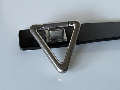 NWT $920 Bottega Veneta Spazzolato Adjustable Leather Black Belt 32/80 IT 685802