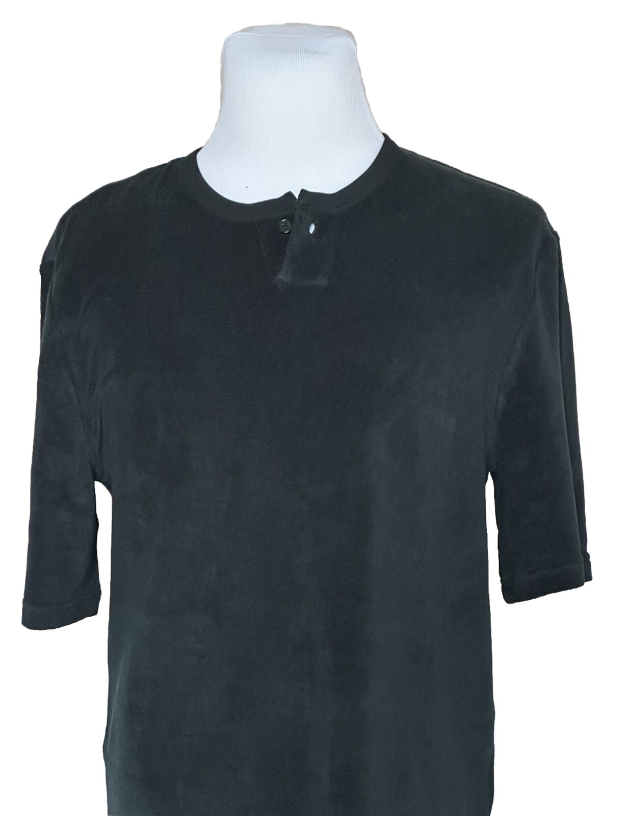 Neu mit Etikett: 550 $ Bottega Veneta Herren-T-Shirt aus Frottee-Jersey Grün XL Italien 656849