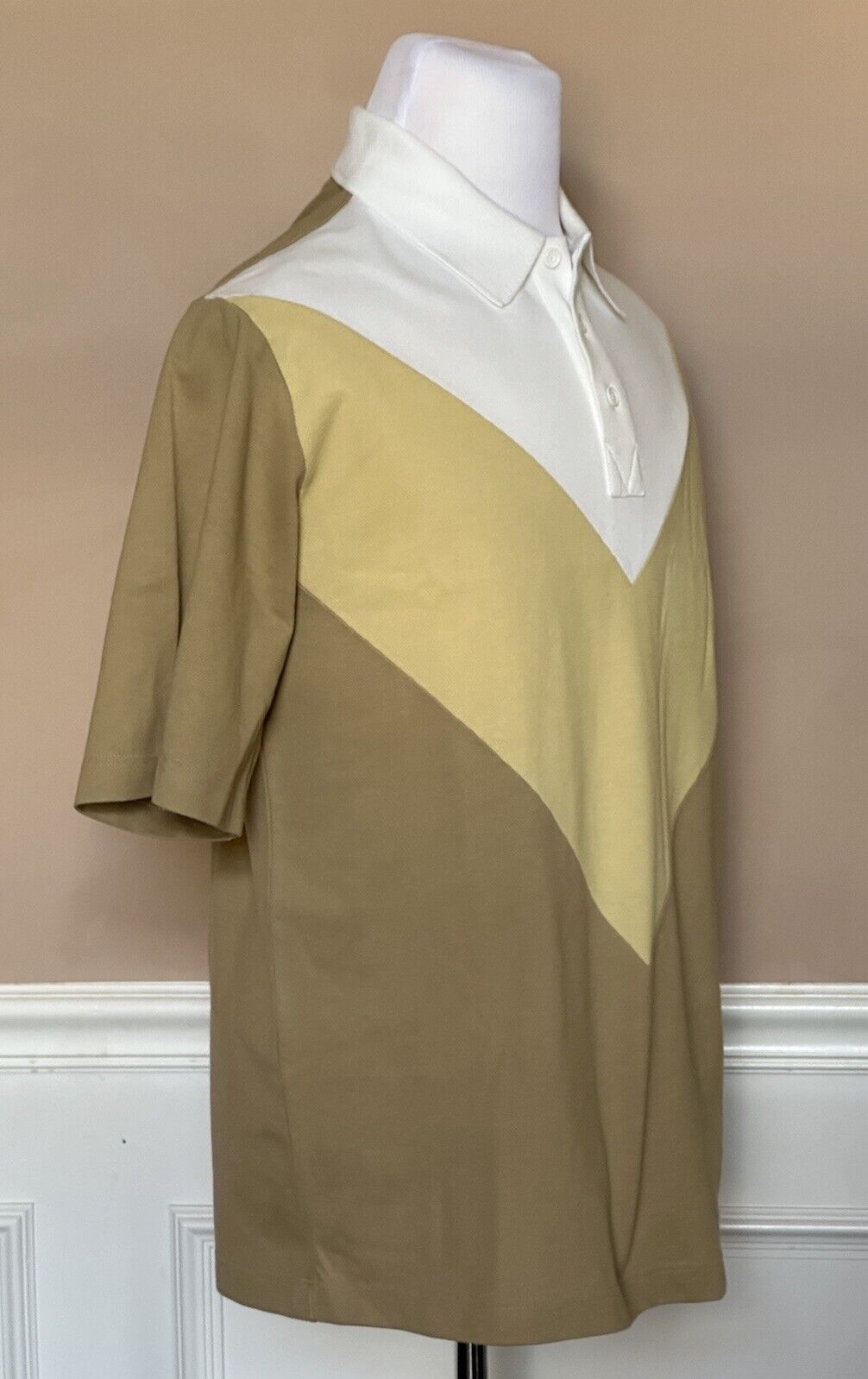 Мужская хлопковая рубашка-поло пике Bottega Veneta, размер M (размер оверсайз), 704205, NWT, 700 долларов США 