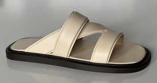 NIB 760 долларов США Bottega Veneta Мужские сандалии из телячьей кожи Sea Salt 10 США 651420 