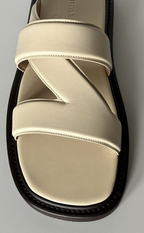 NIB $ 760 Bottega Veneta Kalbsleder Herren Sandalen Schuhe Sea Salt 10 US 651420 