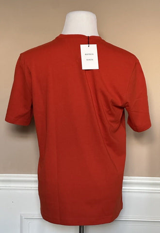 Neu mit Etikett: 440 $ Bottega Veneta Sunrise Light Cotton Herren-T-Shirt Rot L Italien 649055