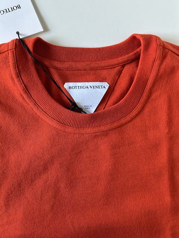 Neu mit Etikett: 440 $ Bottega Veneta Sunrise Light Cotton Herren-T-Shirt Rot L Italien 649055