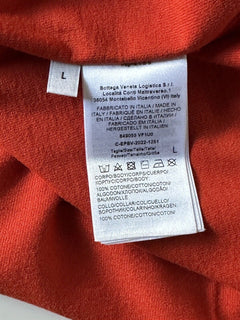 СЗТ $440 Bottega Veneta Sunrise Легкая хлопковая мужская футболка Красная L Италия 649055