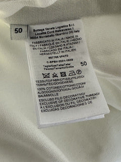 NWT Bottega Veneta Рубашка оверсайз из плотного хлопкового твила, белая 40 США (50 ЕС) 687766