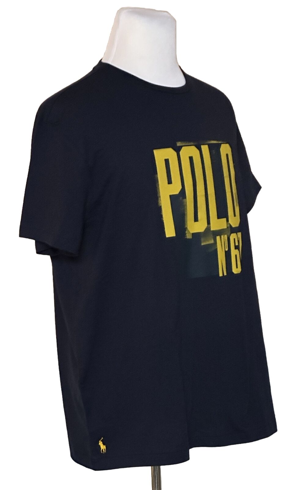 Мужская синяя футболка с коротким рукавом NWT Polo Ralph Lauren POLO 67, большой размер