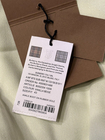 Мужские высокие кеды Burberry Vanilla Beige за 850 долларов США 10 США (43 ЕС) 8052334 IT 