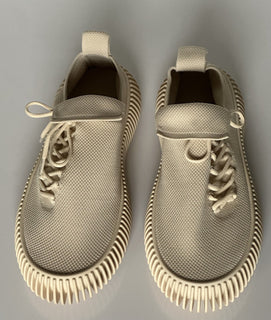 NIB $920 Bottega Veneta Men's Tech Knit Cane Sugar Sneakers 8 US (41 Eu) 690112