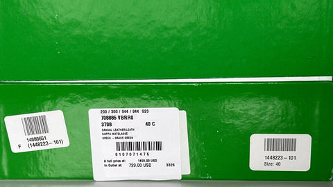 NIB $1450 Bottega Veneta Green Quilted Leather Padded Sandals 10 US 708885 IT