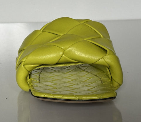 NWT $1350 Bottega Veneta Yellow Lemon Flat Sandals Shoes 7 US (37 Euro) 608853