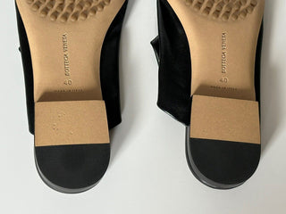NIB $759 Bottega Veneta Black Napa Leather Slipper Sandals 10 US (40 Eu) 667185
