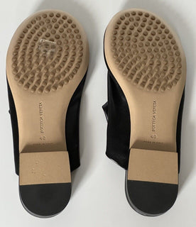 NIB $759 Bottega Veneta Black Napa Leather Slipper Sandals 10 US (40 Eu) 667185