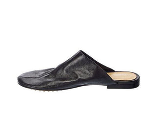 NIB $759 Bottega Veneta Black Napa Leather Slipper Sandals 10 US (40 Eu) 667185