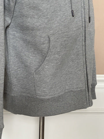 СЗТ $920 Толстовка с капюшоном в клетку Burberry Хлопковая куртка на молнии Серая, размер XL (размер L) 8061557