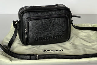 Burberry Small Leather Camera Shoulder Bag Black Made in Italy 8061569 NWT $1290