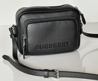 Burberry Small Leather Camera Shoulder Bag Black Made in Italy 8061569 NWT $1290