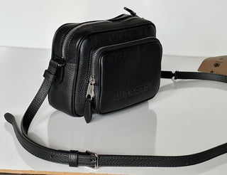 Burberry Small Leather Camera Shoulder Bag Black Made in Italy 8061569 NWT $1290
