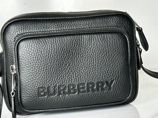 Burberry Small Leather Camera Shoulder Bag Black Made in Italy 8061569 NWT $1290
