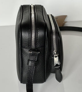 Burberry Small Leather Camera Shoulder Bag Black Made in Italy 8061569 NWT $1290
