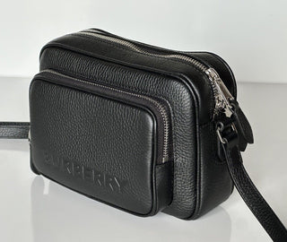 Burberry Small Leather Camera Shoulder Bag Black Made in Italy 8061569 NWT $1290