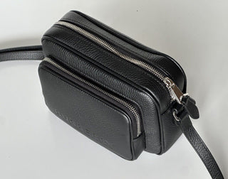 Burberry Small Leather Camera Shoulder Bag Black Made in Italy 8061569 NWT $1290