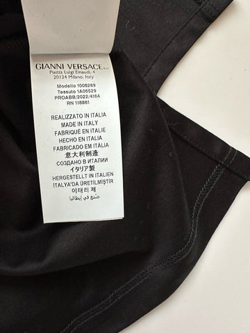 NWT $775 Versace Goddess Logo T-Shirt  6 US (40 Euro) Black 1A06529 Italy