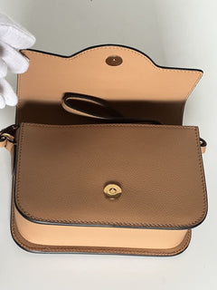NWT $1550 Versace Medusa Head Leather Caramel Small Shoulder Bag 1008100 IT