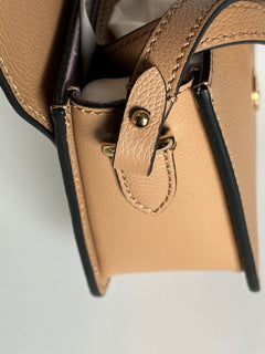 NWT $1550 Versace Medusa Head Leather Caramel Small Shoulder Bag 1008100 IT